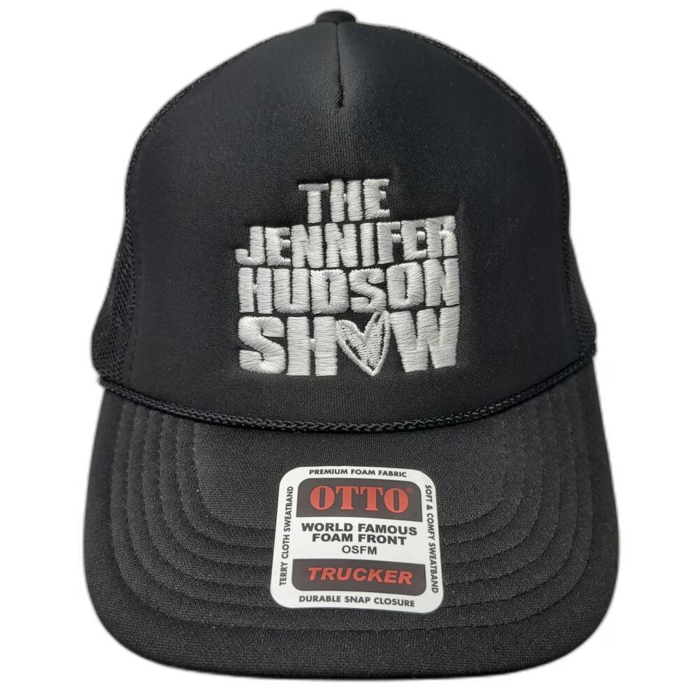 Otto Trucker Hat Black One Size Jennifer Hudson Show Foam Mesh Snapback Cap